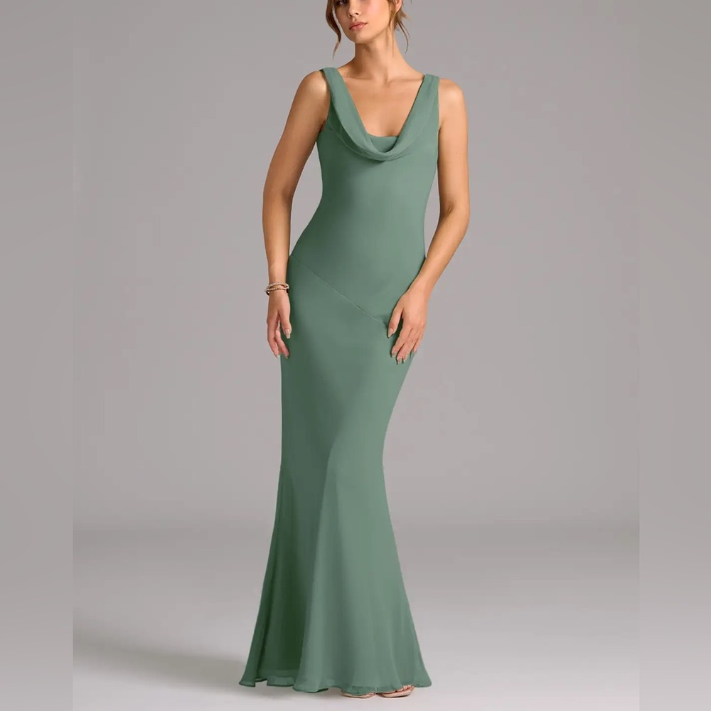 Azazie Rylina Eucalyptus Bridesmaid Dress